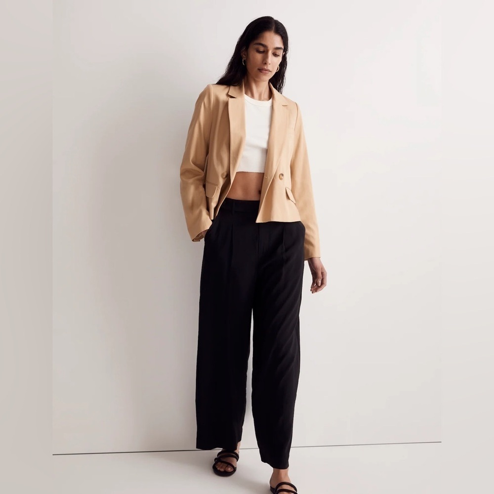 Madewell Petite Caldwell Short Blazer Drapeweave XS
